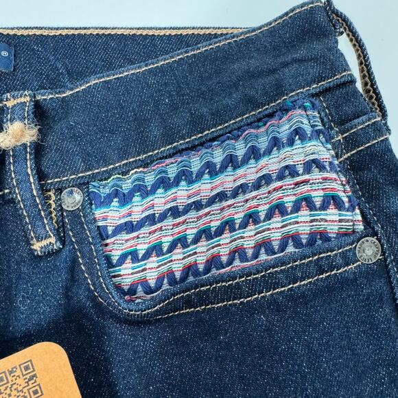 Levi's Made & Crafted Stem Flare Jeans Blue Anthro Mid Rise Boho Casual Size 27 - Picture 4 of 15